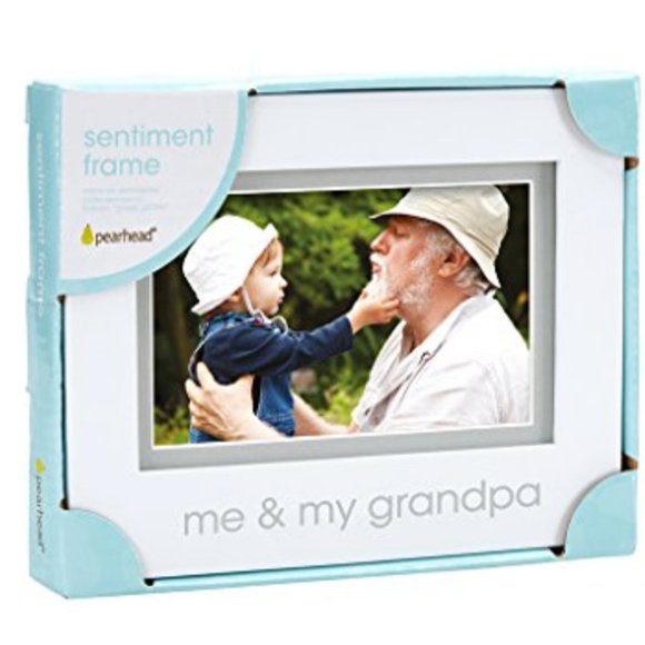 Pearhead Me and My Grandpa 4x6 Photo Frame - Picture 1 of 2
